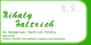 mihaly haltrich business card